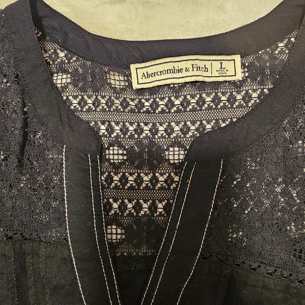 Black, lacy top